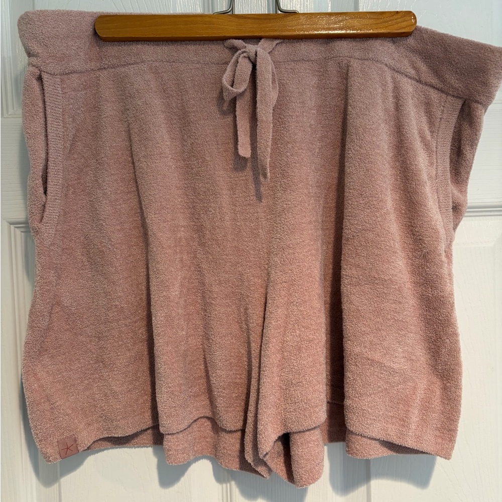 Barefoot Dreams CozyChic Ultra Lite Shorts XL Teaberry Pink Lounge Soft NWT